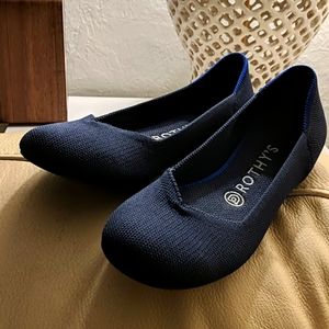 Navy Rothy flats